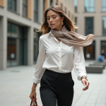 Accessoires mode : connaître leur attrait et séduction pour les gens Femme élégante marchant en ville avec accessoires mode