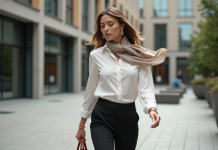 Accessoires mode : connaître leur attrait et séduction pour les gens Femme élégante marchant en ville avec accessoires mode