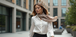 Accessoires mode : connaître leur attrait et séduction pour les gens Femme élégante marchant en ville avec accessoires mode