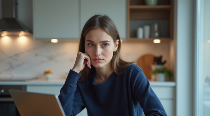 Liberté d’expression sur les réseaux sociaux : comment la limiter efficacement ? Jeune femme pensant devant son ordinateur portable