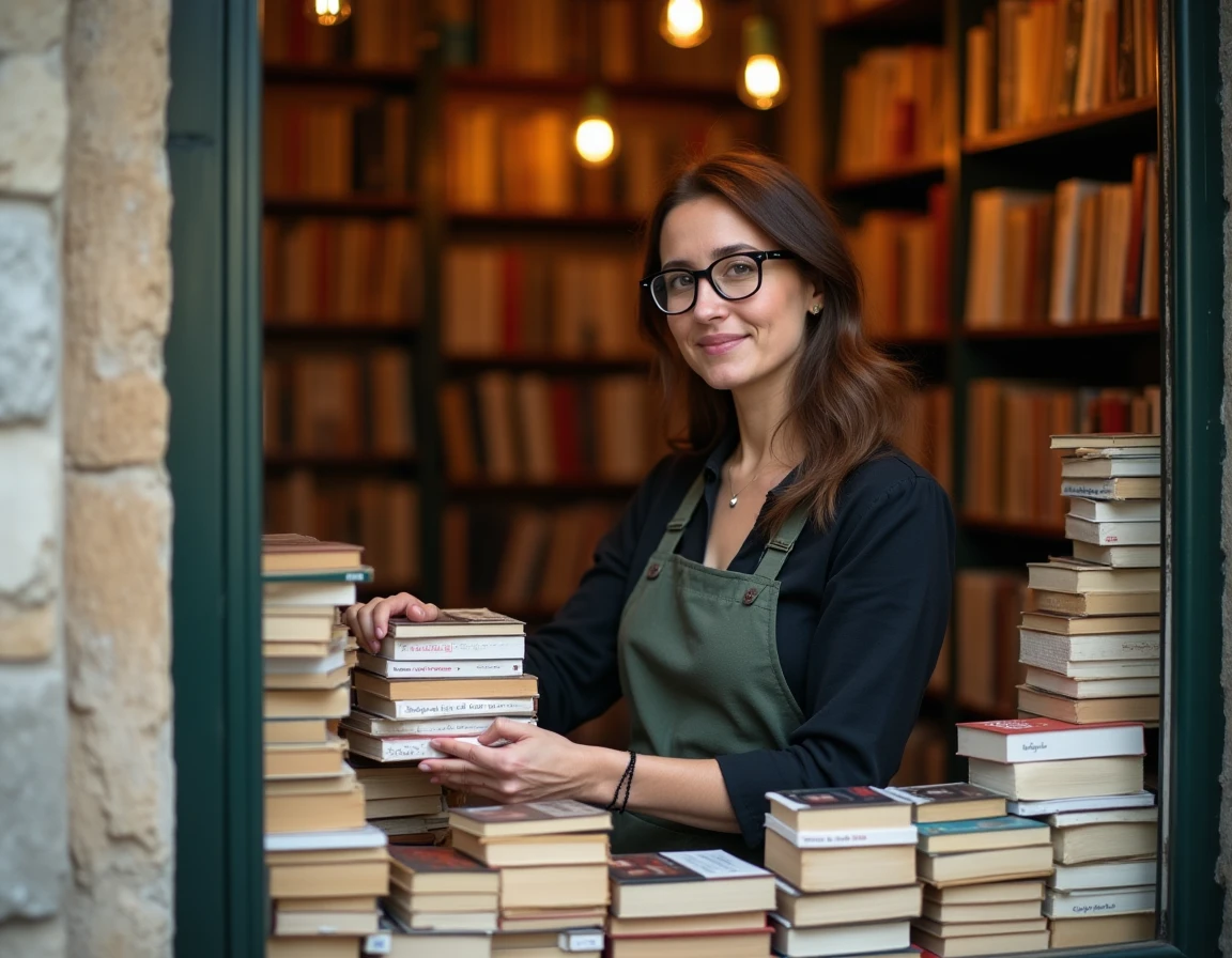Librairie indépendante Fiers de Lettres dans le quartier historique de l'Écusson à Montpellier avec sa devanture en pierre et son ambiance chaleureuse