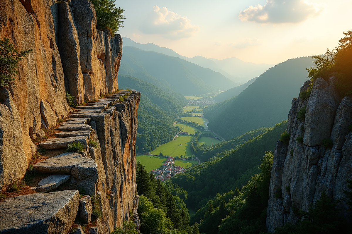 chemin rocheux