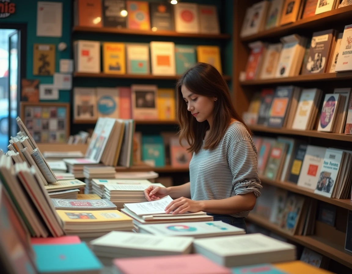 Librairie Gibert Montpellier avec ses rayons de livres, papeterie et musique dans un espace commercial animé et coloré