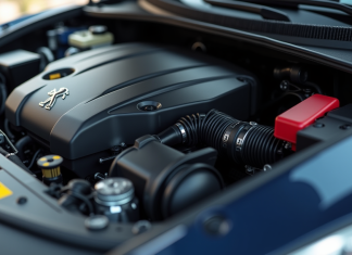 P1351 Peugeot : analyse fine de cette anomalie de moteur Vue rapprochee du moteur Peugeot avec composants mécaniques